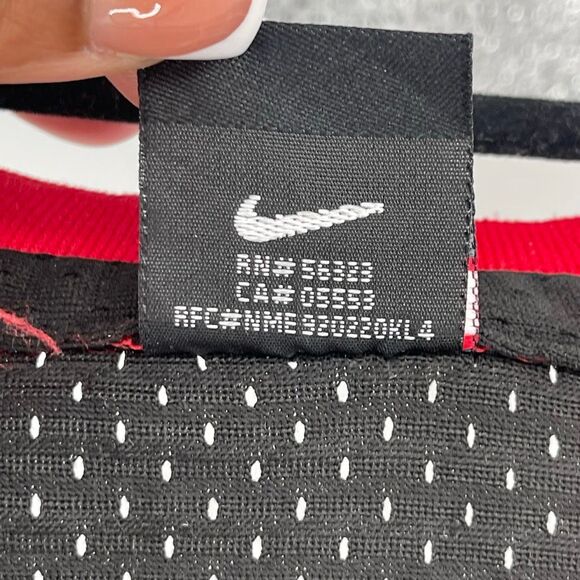 Nike Michael Jordan 23 Chicago Bulls NBA Jersey Black/Red Men’s XL+2 Length - Picture 16 of 17